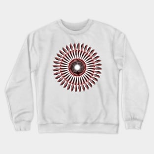 Maroon Hook Flower Crewneck Sweatshirt